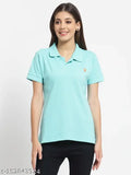 Short sleeved, printed KZALCON women's t-shirt in vibrant placement design, cotton made, size XXL (bust 42in), Indian origin