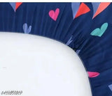 Cotton romantic elastic fitted bedsheet (90x90), premium quality by V INTERNATIONAL, includes 2 pillow covers for summer, ideal for adult use