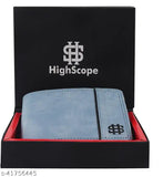 Faux leather casual wallet, 5 card slots, coin pocket, ID window. High quality stylish men's wallet from India