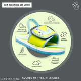 Crocodile pattern EVA sliders with back support and adjustable strap (Unisex), vibrant children's footwear