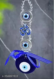 Blue amulet feng shui evil eye wall hanging, 18.5 cm x 5 cm, PAYSTORE exclusive for good luck prosperity
