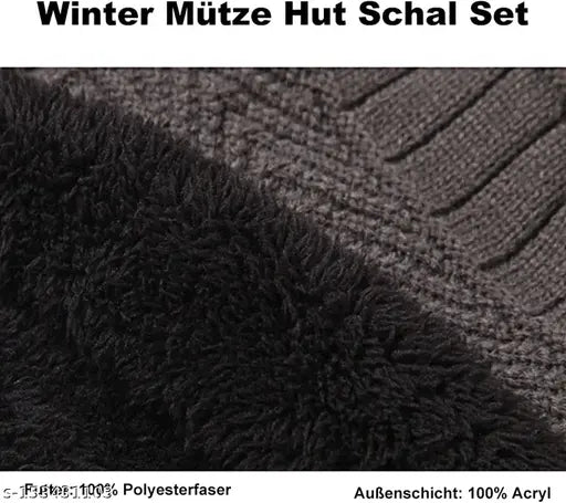 Navy Blue woolen cap with face cover & neck warmer inside fur, perfect for outdoors and cold weather, Indian handcrafted