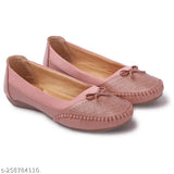 Synthetic leather, embellished VLANCO bellies for women & girls - stylish lasercut engraved slip-on ballerinas, comfortable for casual and office wear