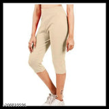 Womens 3/4 capri jeggings /Jegging Can Be Used As Yoga Pants/Stretch Pants/Track Pants/Workout
