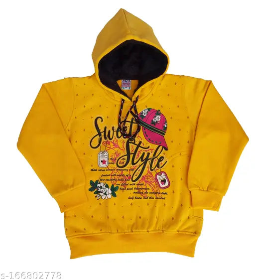 Cotton full sleeve printed sweatshirt with hoodie for boys, stylish and comfortable winter wear from Smile in Life Presents Stylist Boys collection