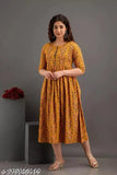 Women's rayon printed anarkali kurti