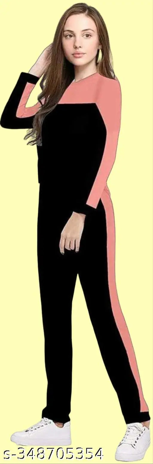 Women's Striped Cotton Blend Summer Track Suit - New, activewear, gym wear, trending in vibrant colorblocked design