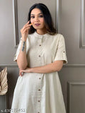 Striped cotton kurta set with ankle-length palazzo, pack of 2 sizes (M, L, XL, XXL), India origin