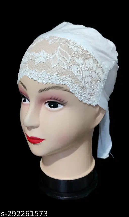 Cotton canvas self-designed Hijab Cap Under Hijab Bonnet pack of 3 for Muslim Women - Indian origin