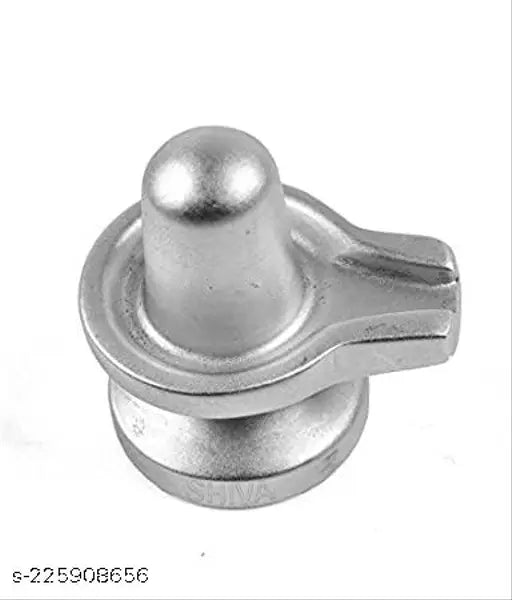 Metal Shivling statue (32gm, 3cm x 3cm x 2cm), Haridwar Divine Parad Mercury Idol for Jalabhishek and Shivratri Saawan Pooja at temple