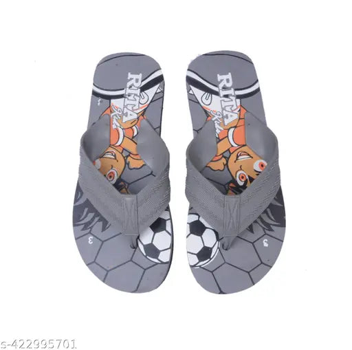 Rubber-sole cartoon character sneakers for kids (4.5-12 years), RITA_KIDS_NEWGOAL05STUDD_GREY
