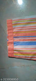 Multicolor stripe print round neck cotton kurta palazzo set, perfect for ethnic wear and various occasions