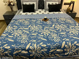 Reverse patterned Dasha quilt, 200 x 185cm, 65% cotton, 32% silk blend, zip closure