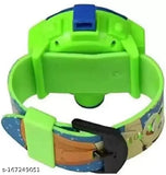 Chota Bheem Doraemon-themed digital display projector watch for kids with multiple color images, adjustable strap