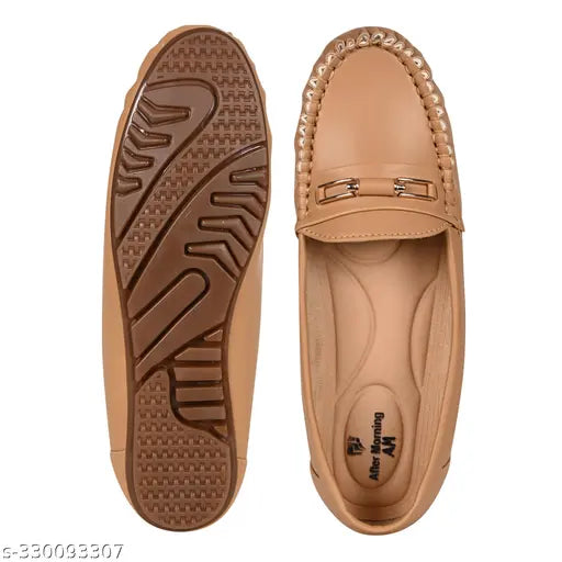 Synthetic ballerinas, comfortable sole, ankle loop design, Indian origin