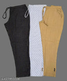 Cotton printed pants combo for women: 3-piece set in M, L, XL/XXL for everyday wear