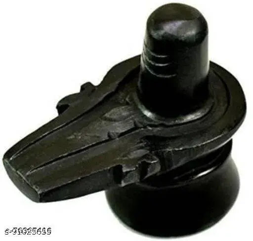 Black marble Shivling for pooja, home decor, Indian origin