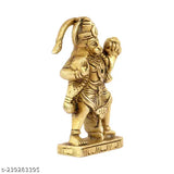 Brass Hanuman Ji ki murti statue, intricately detailed, 1.5" x 2.5" x 1.5", elevating spiritual spaces