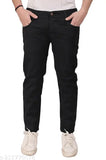 Black denim men's jeans by Jack Rider, solid pattern, size 28/30/32 (India origin)