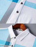 Cotton blend striped polo neck half sleeve t-shirt combo pack of 2, neutral colors, suitable for casual or dressier occasions, comfortable short sleeves, relaxed fit, perfect for layering, country of origin: India