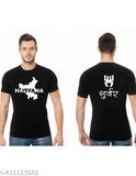 New Haryana printed polypropylene t-shirt for men, Gujjar tribe motif on short sleeves, Indian handcrafted apparel