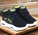 Children's athletic sneakers, blue with white soles