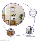 Metal kitchen cabinet, white countertop, high-gloss finish
