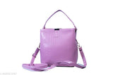A stylish purple crocodile print crossbody shoulder and sling bag