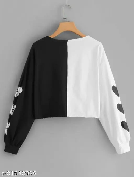 Colorblocked cotton tunics for women, long sleeves by Madana Tops - India