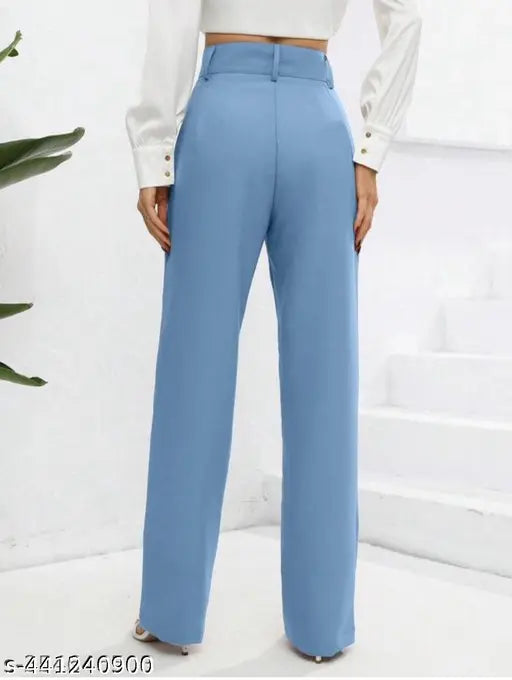 Comfortable crepe trousers, classic look, pack of 2 - women's wear, Indian origin