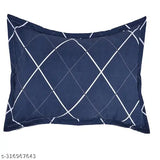 Printed luxury gold cotton checked single bedsheet (60x90 inches) & pillow cover - breathable, lightweight, and skin-friendly summer bedding