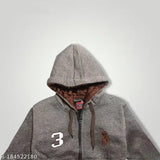 Light brown cotton kids sweater, solid pattern for cool style and fashionable look