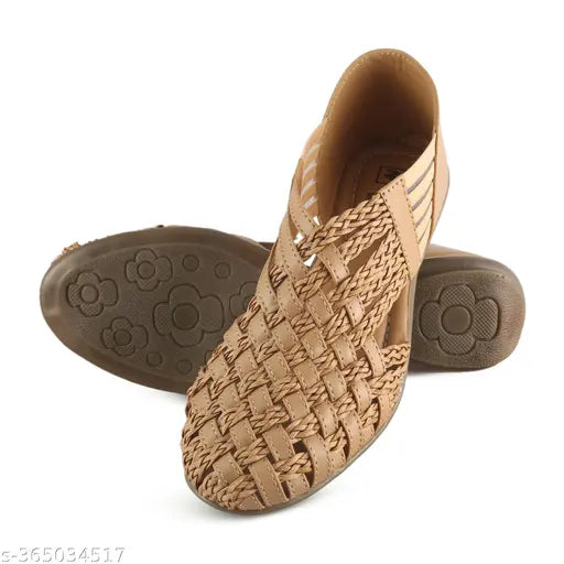 PU bellies ballerinas, trendy women's flats with embellished backstrap, sizes: IND-3 to IND-9 (India)