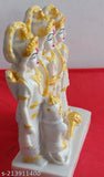 6-inch poly resin Ram Darbar idol with Ram, Sita, Laxman, Hanuman, decorative showpiece for temple pooja, home decor or gifting