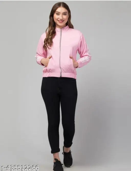 Solid polyester long sleeve top, Indian-made fashion for women