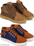 Multi colored children's sneakers, lace-up, pair of 2, pack of 2