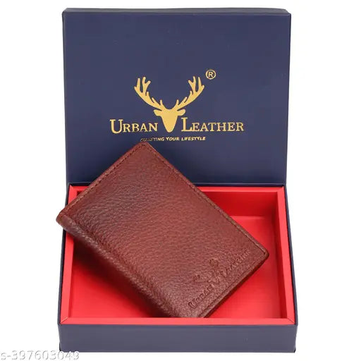 Pure leather RFID wallet with 8 card slots, 2 cash, and 2 secret compartments - perfect for men's everyday essentials, urban style