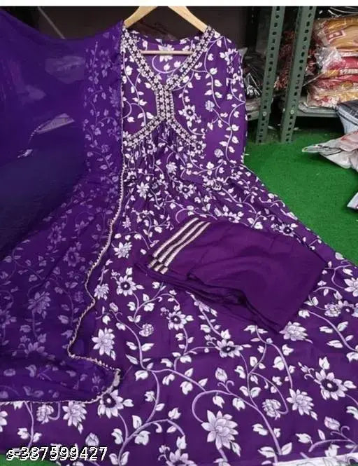 Purple adhinath bridal lehenga set with blouse and skirt