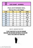 Women's chart with size options, UK measurements in metric, EURO currency, USA conversions, number of sizes 6, no CMs, no international shipping