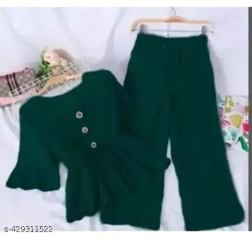 Classy crepe short-sleeved jumpsuit, solid pattern, suitable for party wear, size options: S, M, L, XL. Made in India