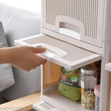 White plastic drawer organizer, ELIGHTWAY MART 4-compartment storage solution with lid
