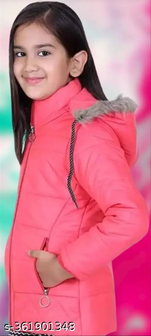 Pink zipper jacket with hood