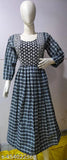 Woolen frock kurta, knee length, with a checked pattern