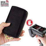 Leather ATM security cardholder, sleek accessory for banking essentials, made in India