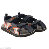 AIRFAX kids casual outdoor black strap sandals with Velcro closure