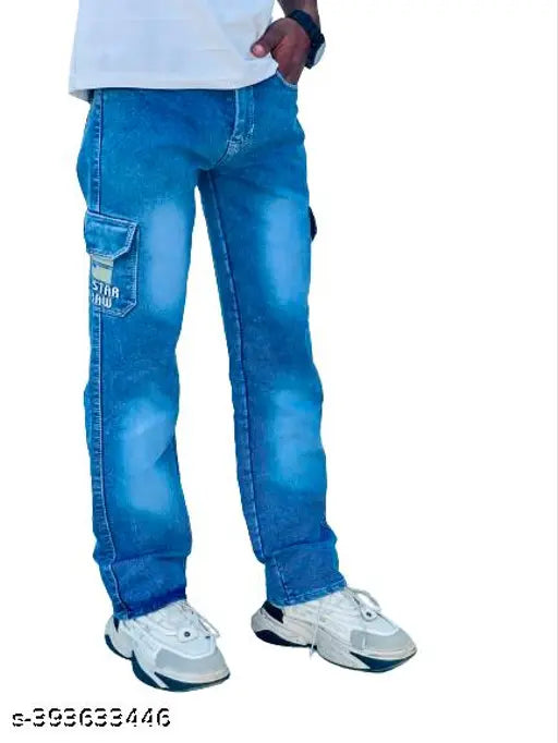Legends Straightfit Denim Jeans - Solid, authentic Indian denim pack of 1 (size 24/26/28)