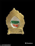 Handcrafted Ganesha idol statue, golden poly resin sculpture with vibrant color accents, 3.5"x2"x2", 120g, for home or office decor and puja gifts
