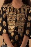 Printed rayon kurti for funky girls, age 3-4 years, Indian design