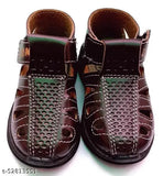 Brown closed-toe sandals for kids
