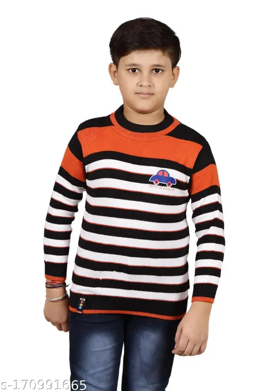 Trendy comfy wool sweaters, pack of 2 for boys aged 8-9, long sleeves